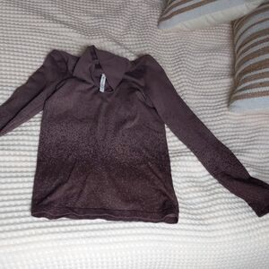 Brown Long Sleeve Top